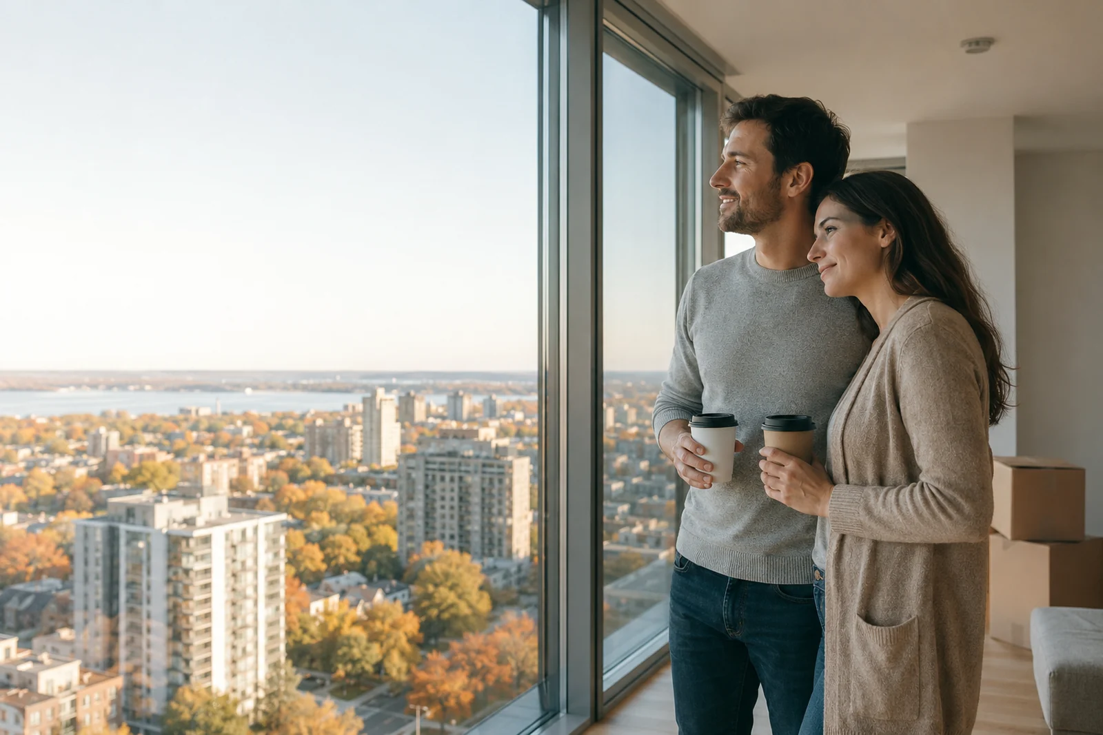 Mortgage agent Centretown Nick Bachusky helping a young couple finance their first downtown Ottawa condo